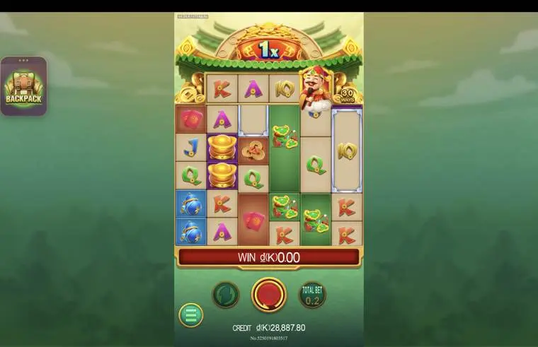 Ảnh giao diện chính game CaiShen Coming (slot DRAGOONSOFT) chơi tại LC79