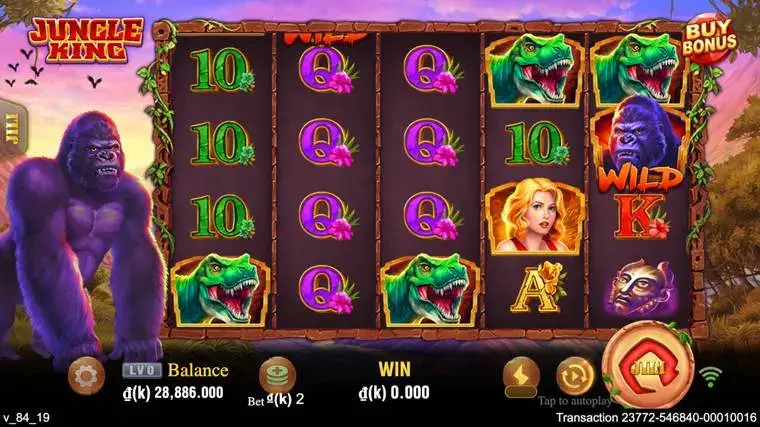 Ảnh giao diện chính game Jungle King (slot JILI) chơi tại LC79