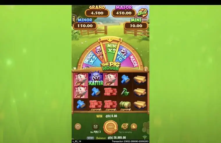 Ảnh giao diện chính game The Pig House (slot JILI) chơi tại LC79