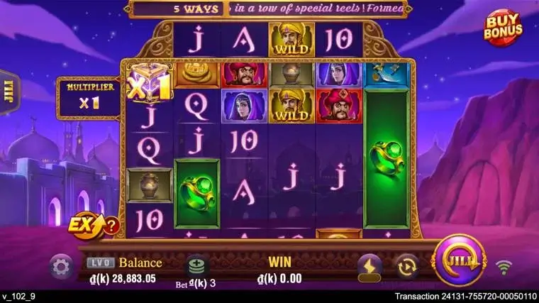 Ảnh màn hình gameplay game Alibaba (slot JILI) chơi tại LC79