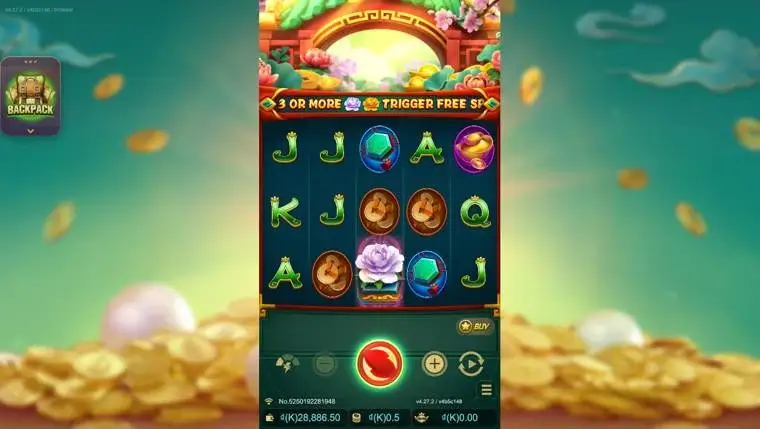 Ảnh bảng biểu tượng & tính năng game BlossomOfWealth (slot JDB) chơi tại LC79