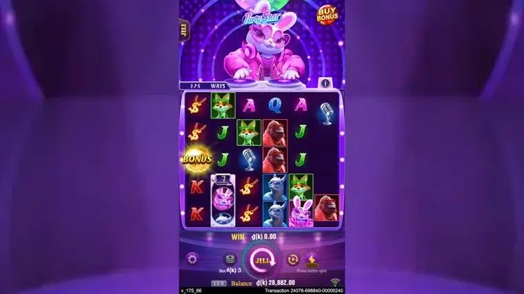 Ảnh bảng biểu tượng & tính năng game Party Star (slot JILI) chơi tại LC79